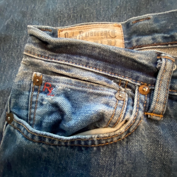 Men’s Denim Polo by Ralph Lauren Size 38x30 - Picture 3 of 10